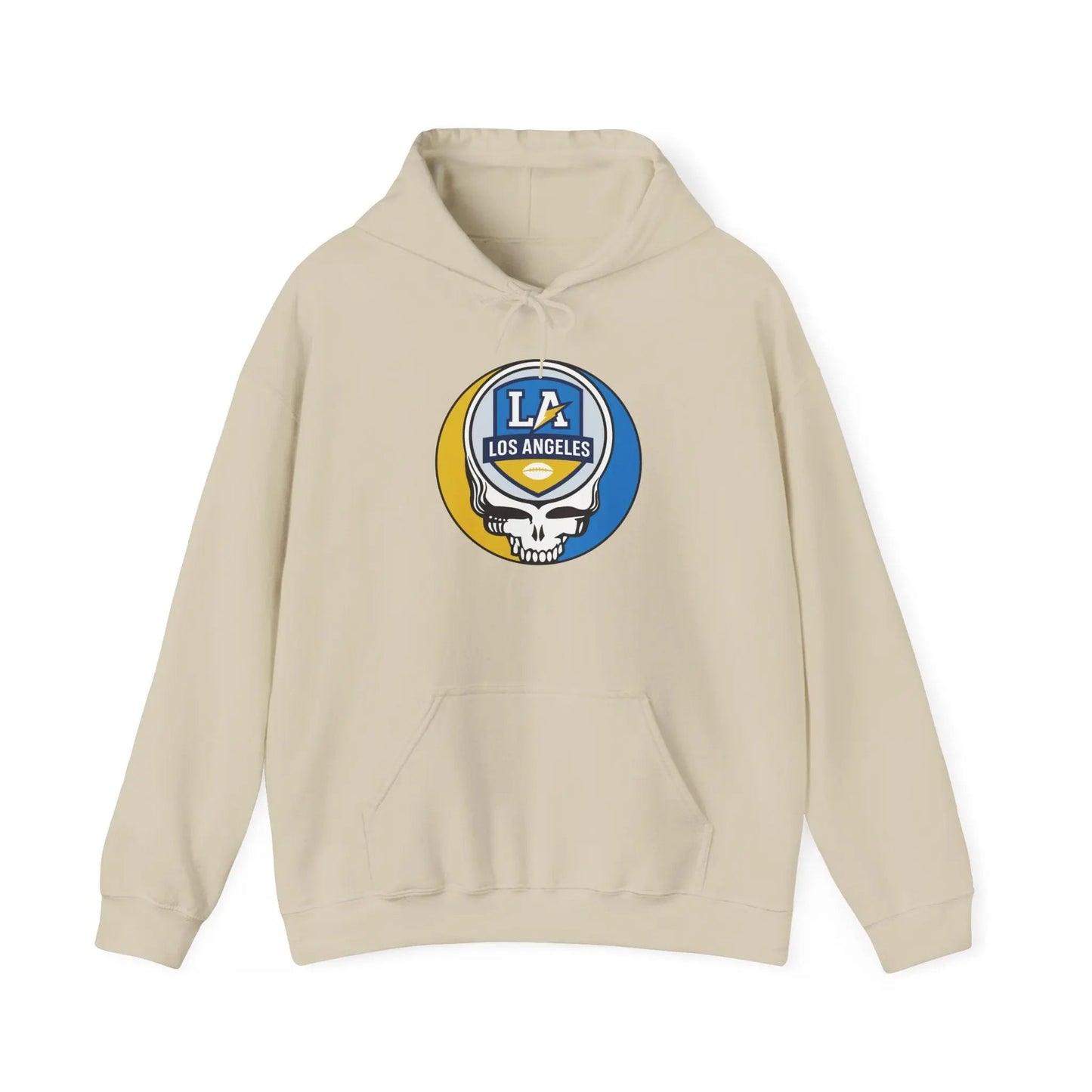 Los Angeles Chargers Stealie Grateful Dead Hooded Sweatshirt NFL The Gridiron Collection