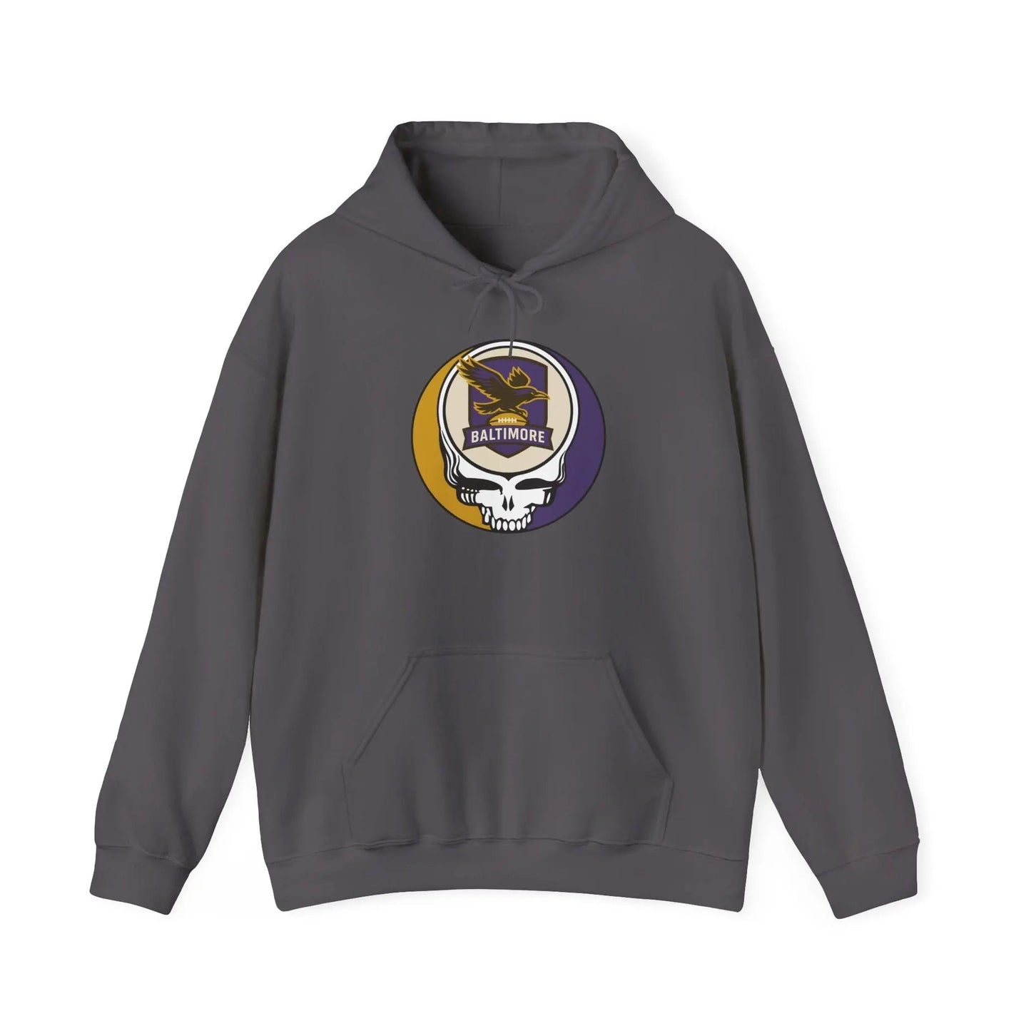 Baltimore Ravens Stealie Grateful Dead Hooded Sweatshirt The Gridiron Collection