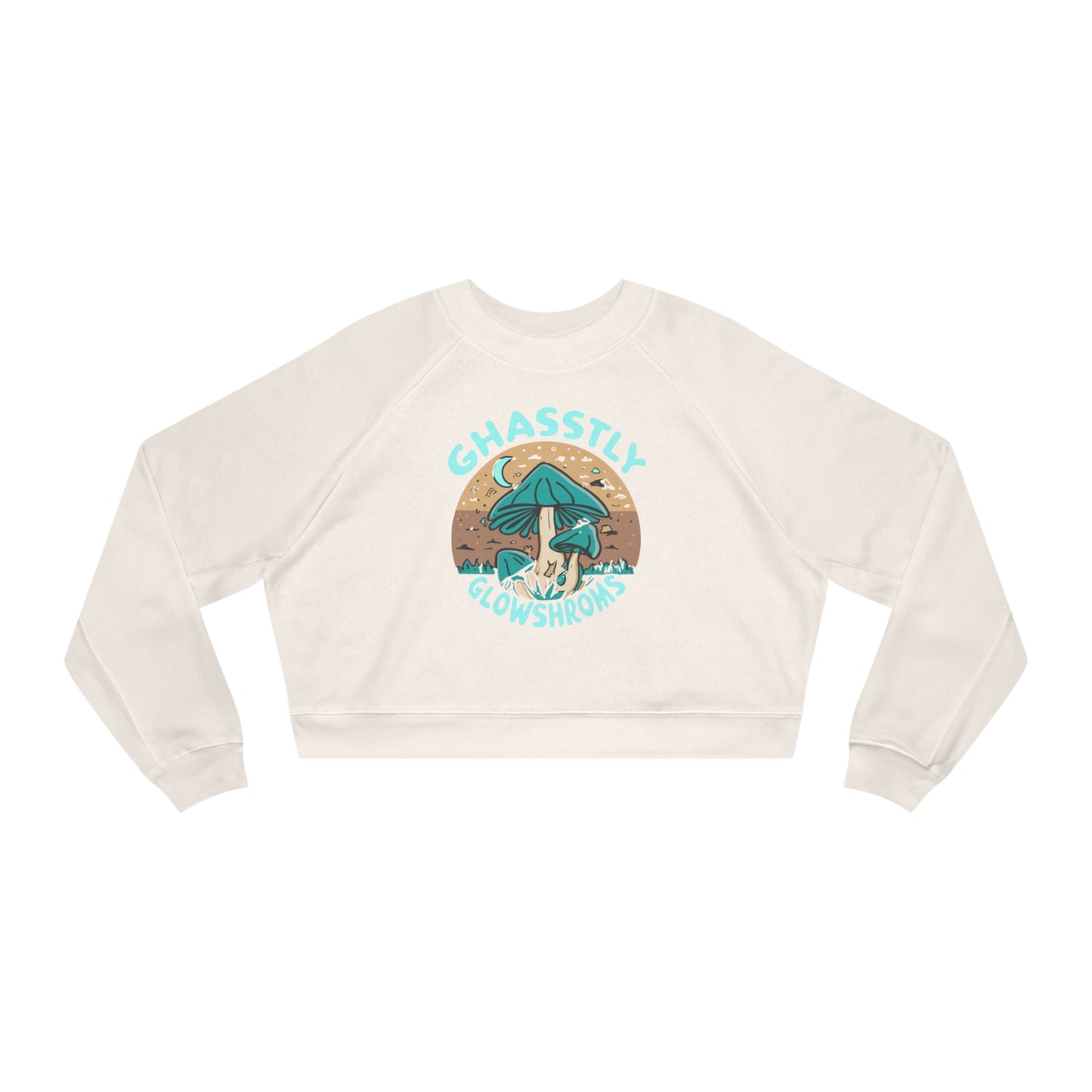 Ghastly Glowshrooms Sweatshirt, Unique Mushroom Costume & Spooky Season Halloween Sweatshirt