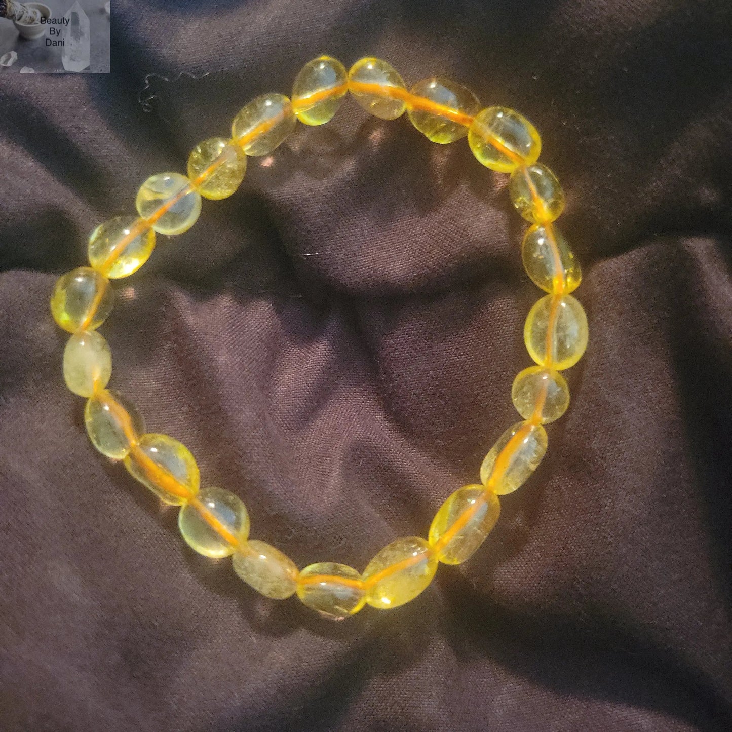 Citrine Nugget Bead Bracelet Genuine Citrine Jewelry Beauty by Dani