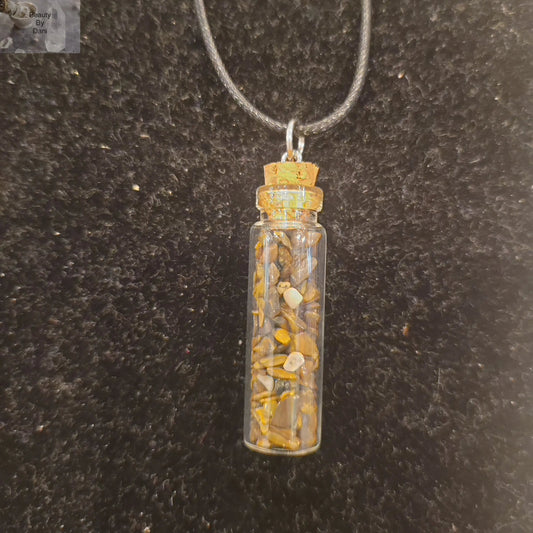 Tiger's Eye Adjustable Healing Necklace Beauty by Dani