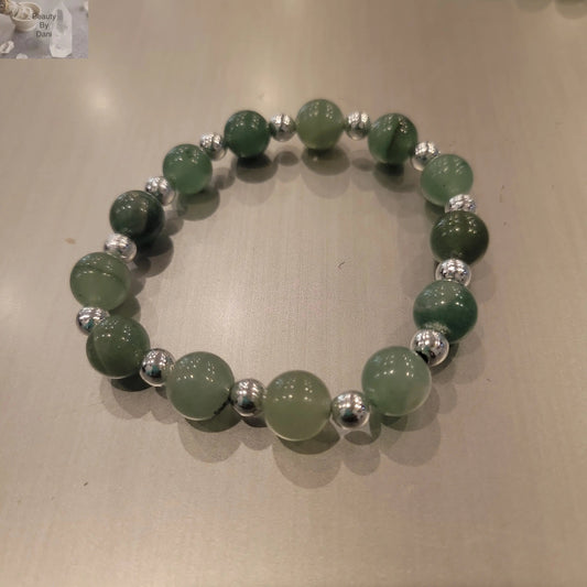 Aventurine Healing Adjustable Bracelet Natural Stones Beauty by Dani