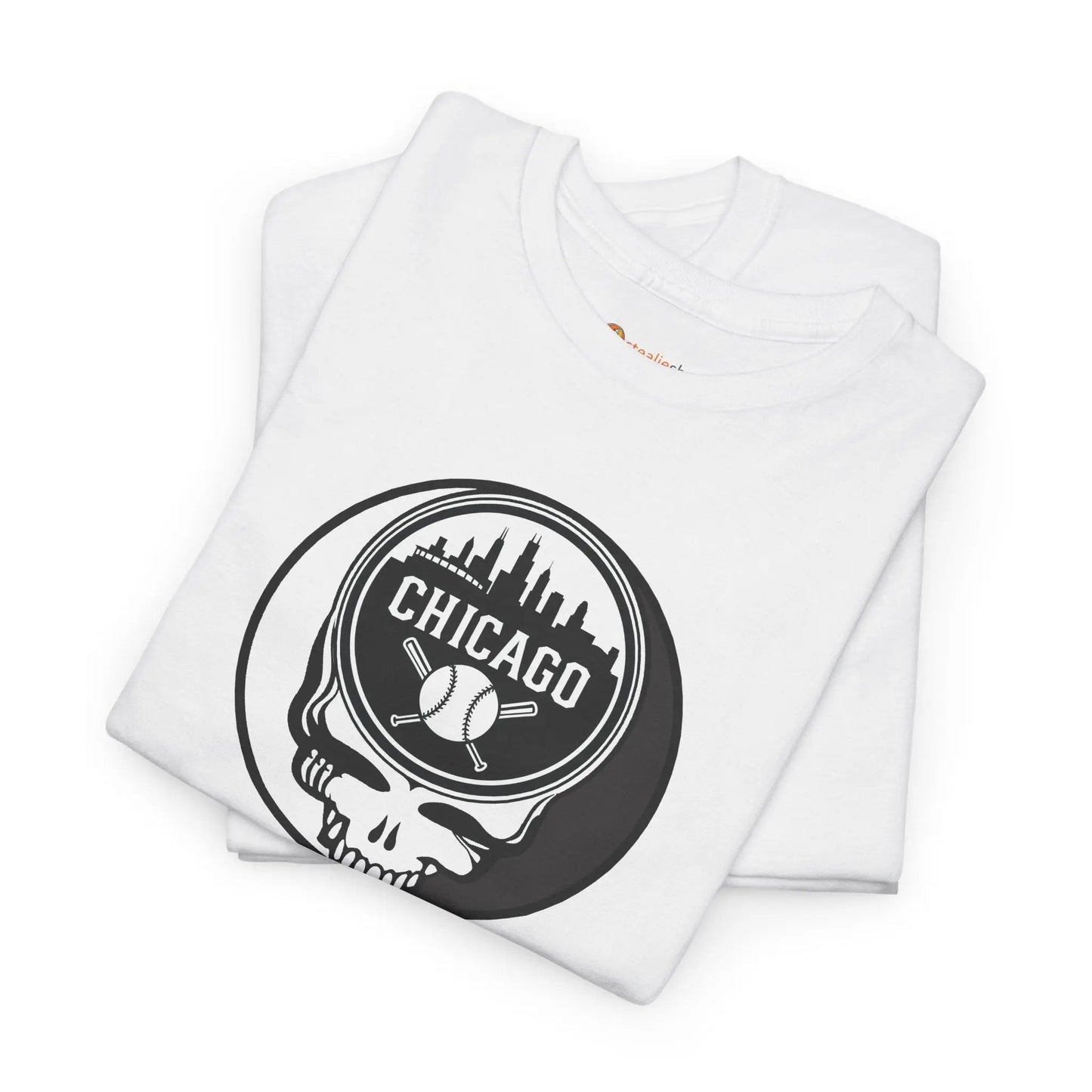 Grateful Dead Steal Your Face Chicago Baseball Edition T-Shirt The Ballpark Collection
