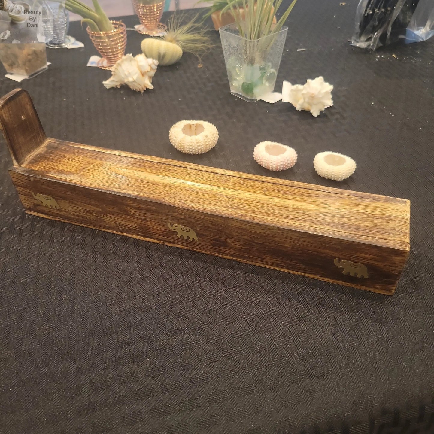 Long Box Wooden Incense Stick Holder Beauty by Dani