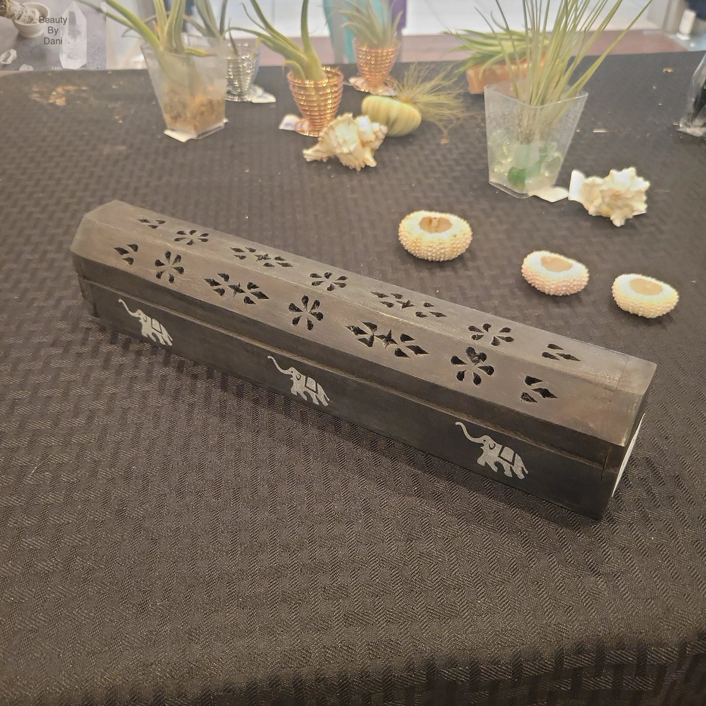 Long Box Wooden Incense Stick Holder Beauty by Dani