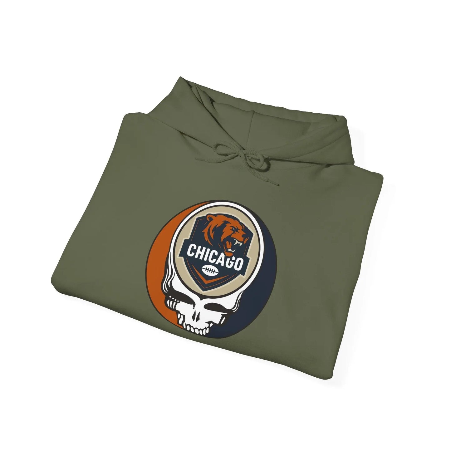 Chicago Bears Stealie Grateful Dead Hooded Sweatshirt NFL The Gridiron Collection