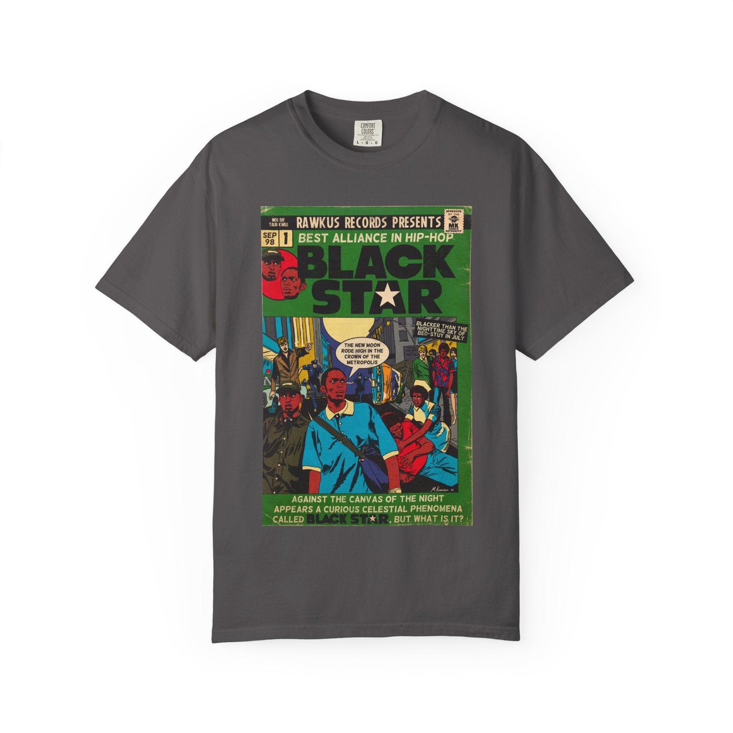 Black Star Unisex Comfort Colors T-shirt 100% Ring-Spun Cotton