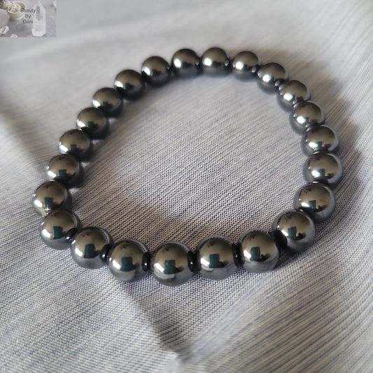 Hematite 8mm Healing Bracelet