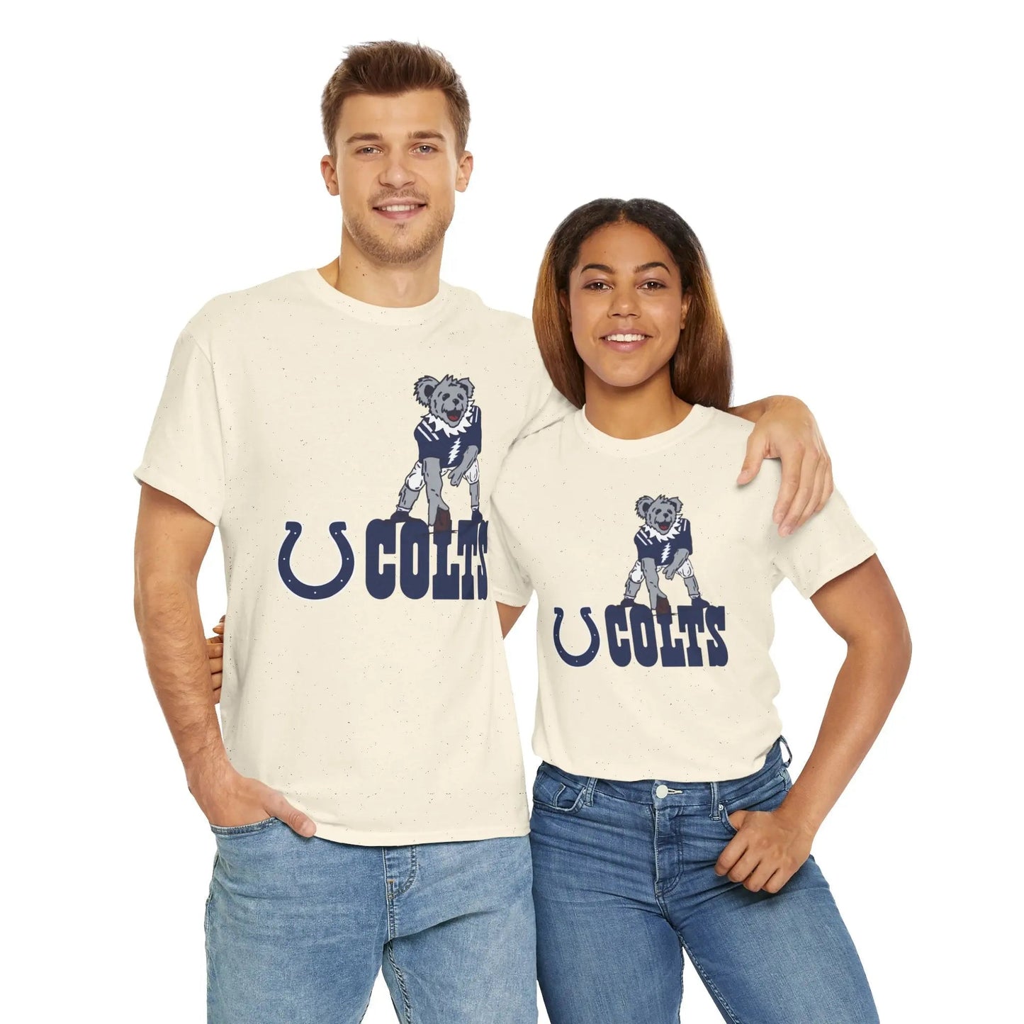 Indianapolis Colts Dancing Bear Grateful Dead T-Shirt The Gridiron Collection