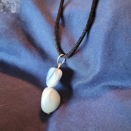 Blue Quartz Elegant Pendant Necklace Gemstone Jewelry