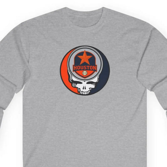 Classic Stealie Long Sleeve Tee Houston Baseball Edition MLB The Ballpark Collection