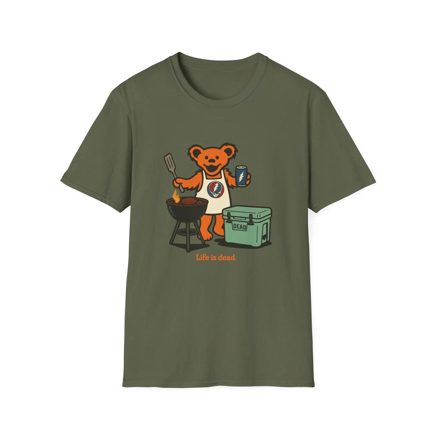 Grateful Dead Life is Dead Grilling Bear TShirt