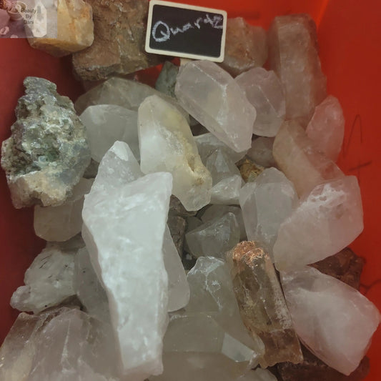 Raw Clear Quartz Jewelry Making Gemstone