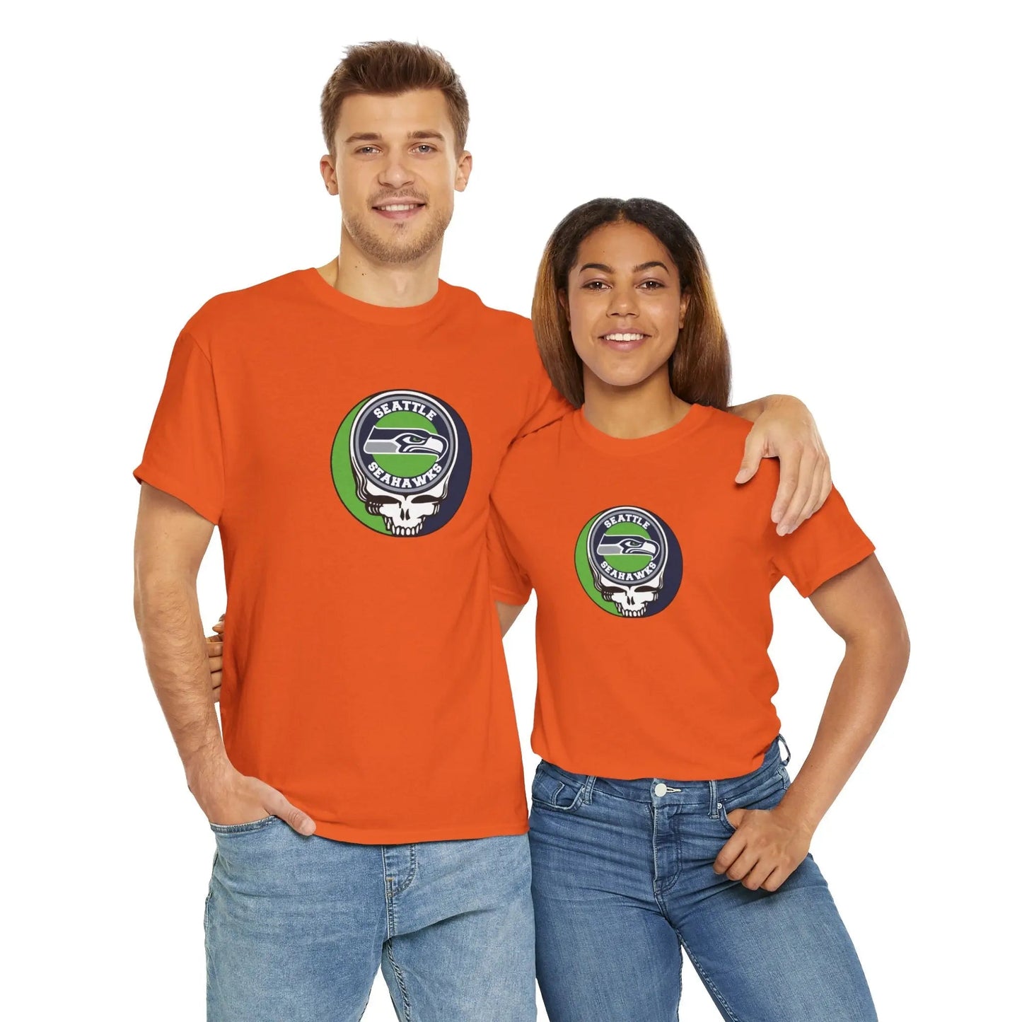 Seattle Seahawks Steal Your Face T-Shirt Grateful Dead The Gridiron Collection