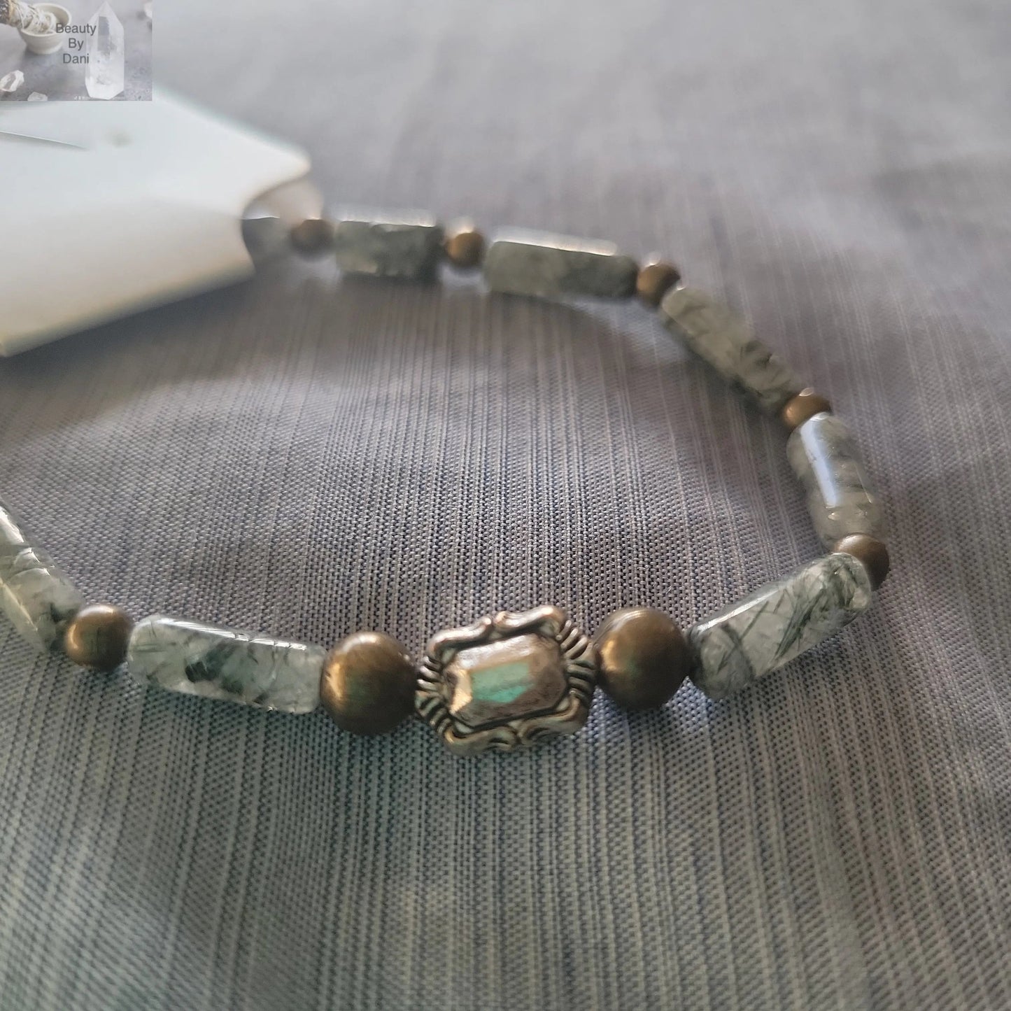 Rutillated Quartz Solar Plexus Chakra Bracelet by Beauty by Dani