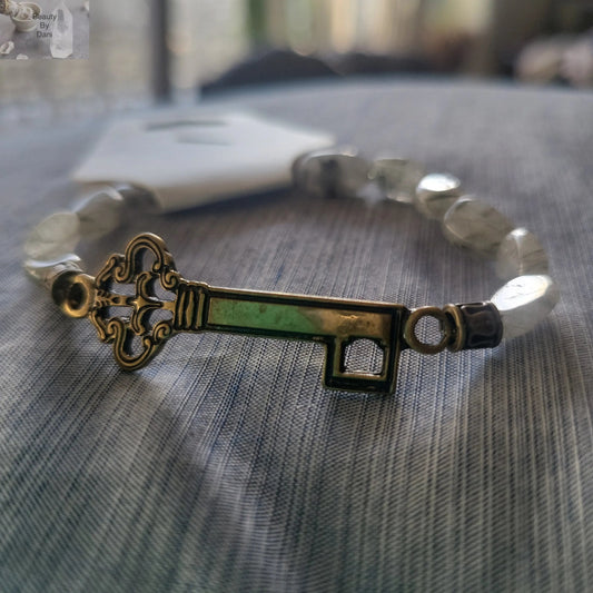 Rutillated Quartz Natural Stone Healing Bracelet Beauty by Dani