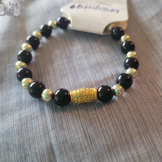 Natural Obsidian Adjustable Bracelet