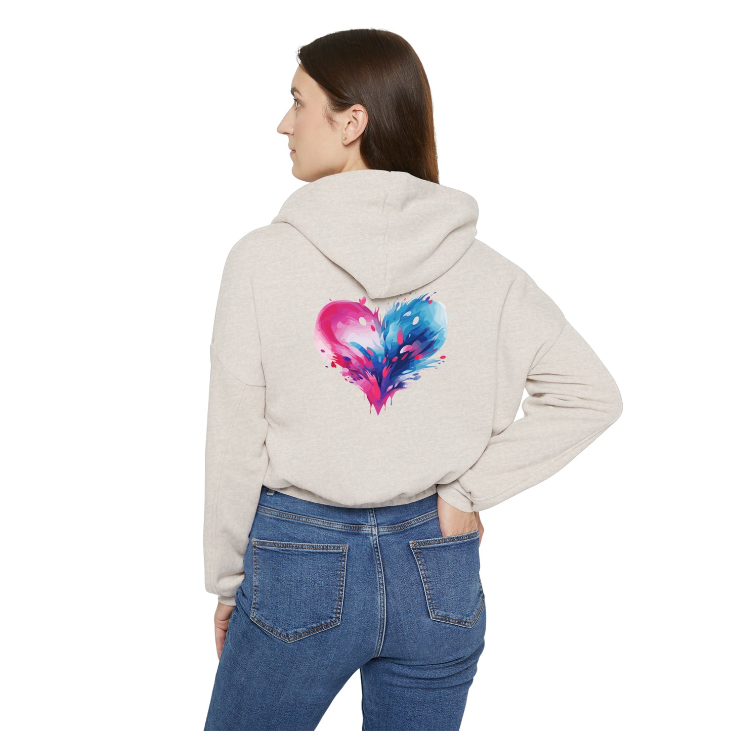 Valentine's best Gift, Women's Cinched Bottom Hoodie