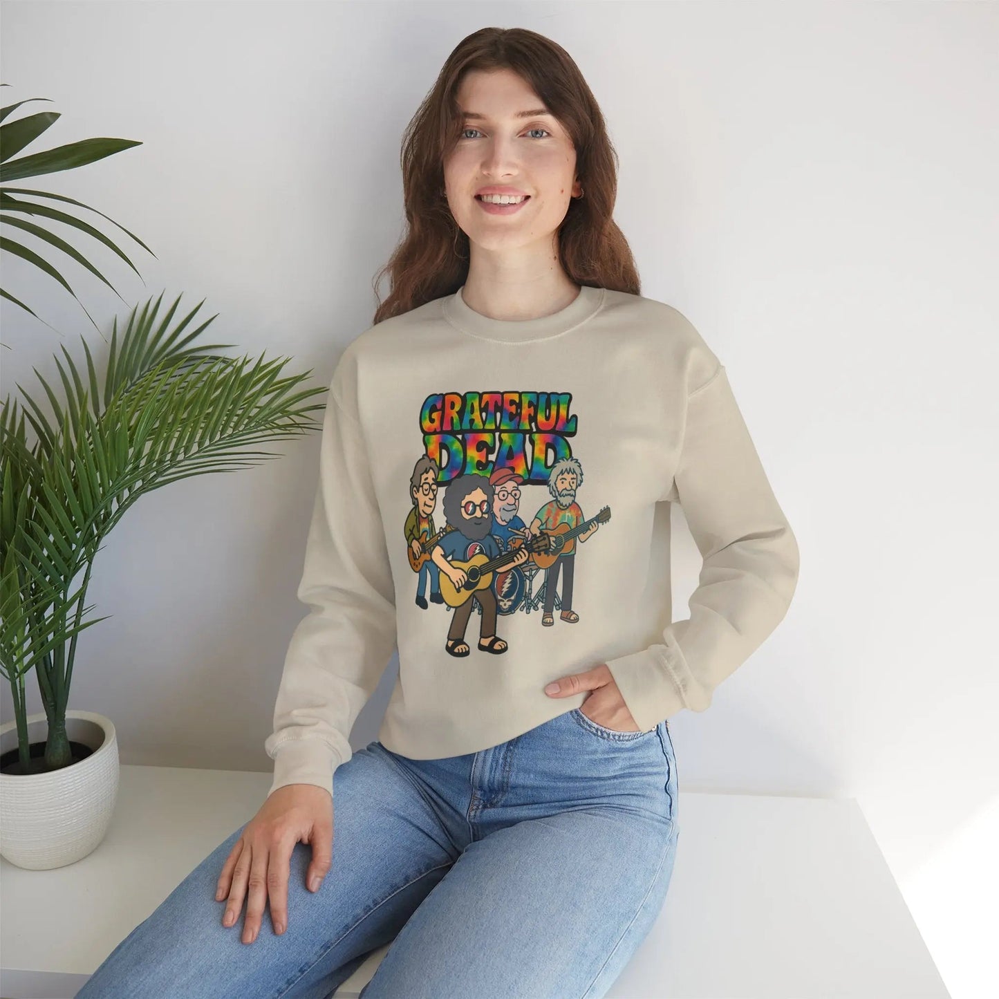 Life is dead. Crewneck Sweatshirt Heavy Blend Unisex Jerry and The Band