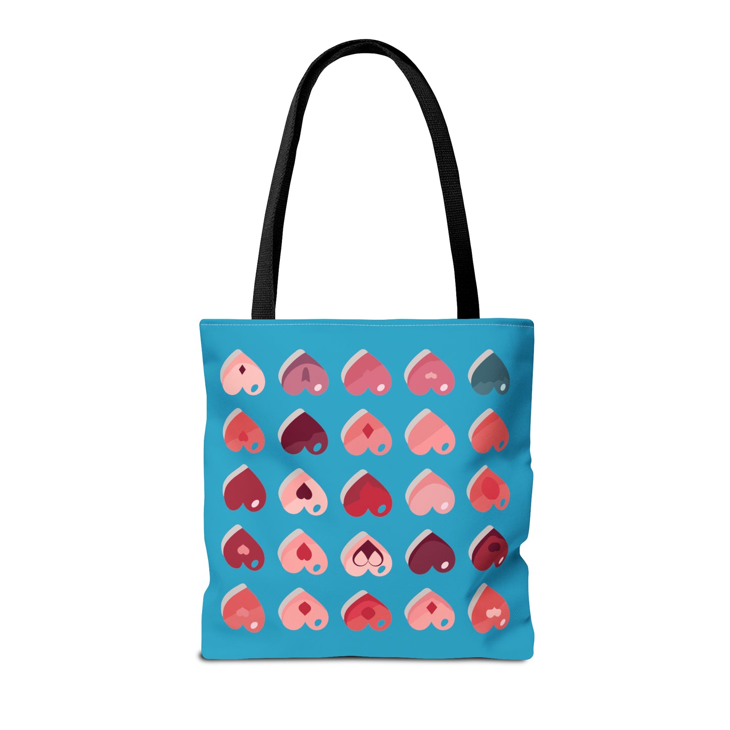 Valentine's Turquoise Tote Bag (AOP)