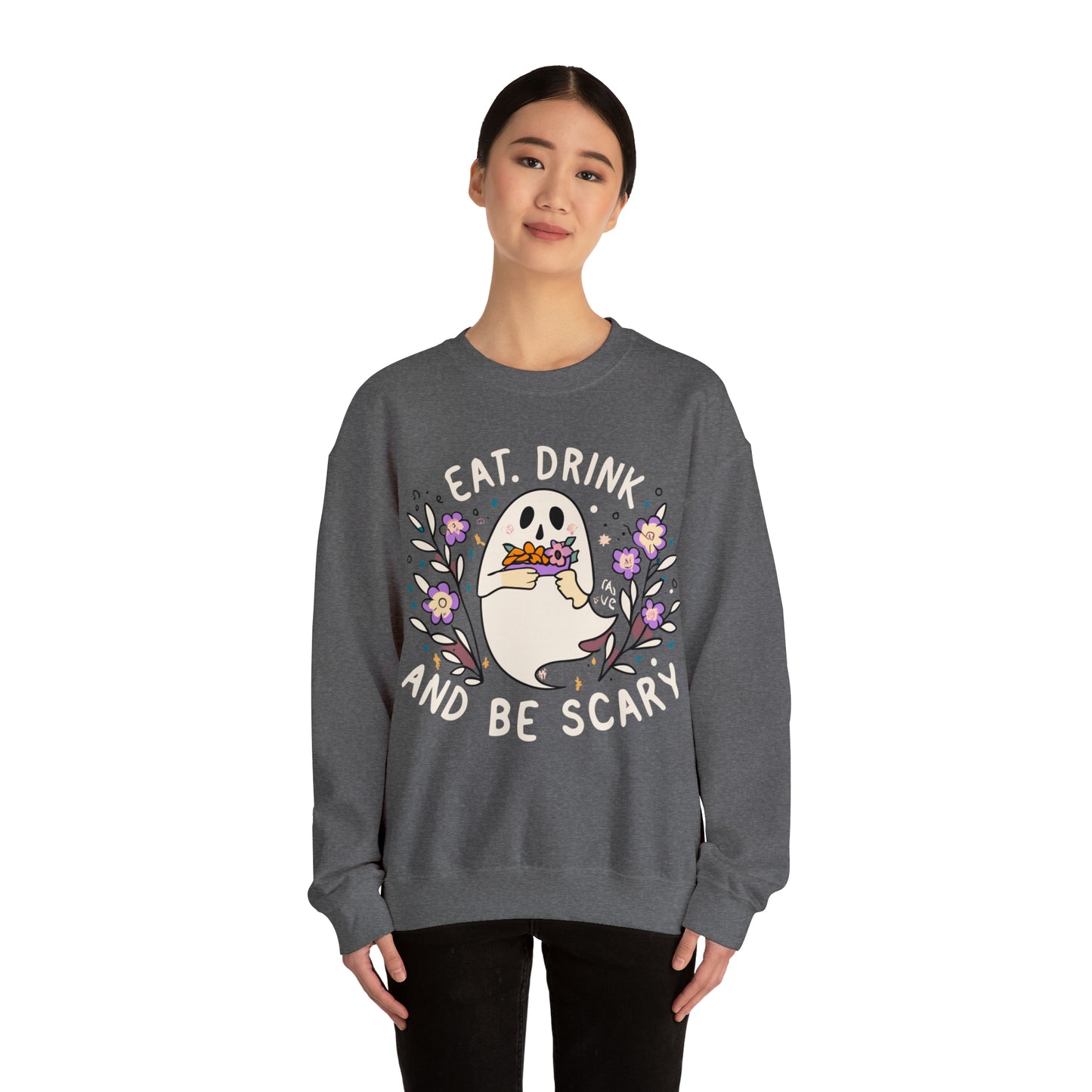 Halloween Eat, Drink and Be Scary Spooky Sweatshirt, Spooky Season Halloween Sweatshirt, Winter Sweatshirt, Spooky Sweatshirt, Halloween Gifts