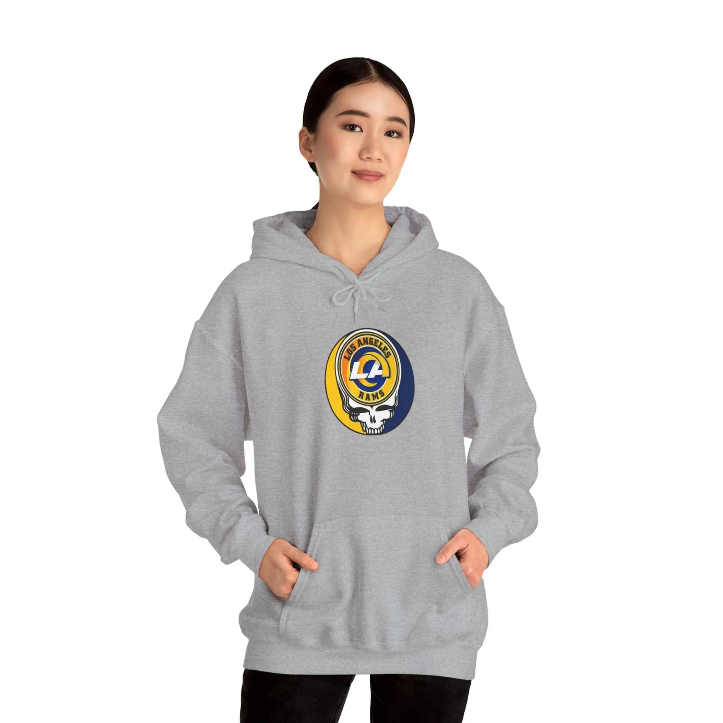 Los Angeles Rams Grateful Dead Hooded Sweatshirt The Gridiron Collection