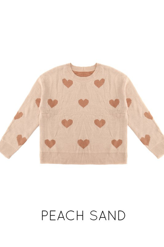 Heart Patterned Sweater Sweater