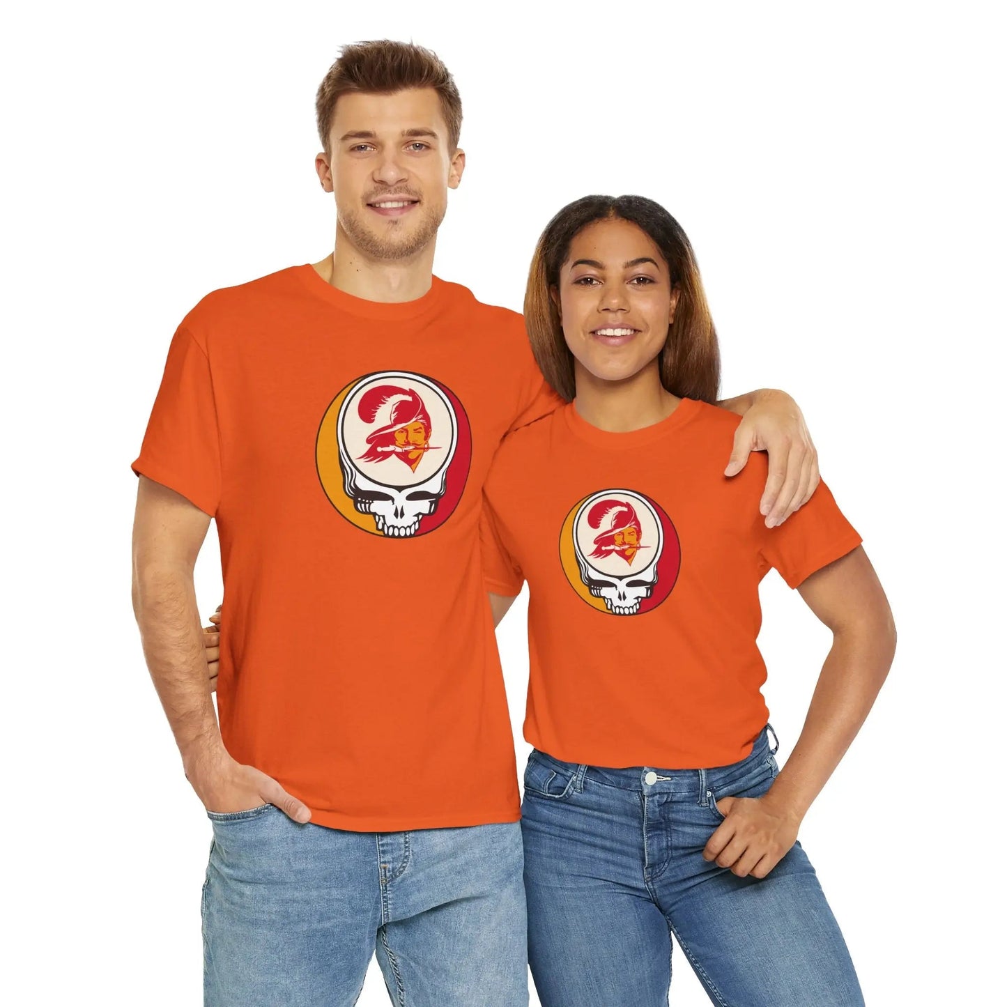 Tampa Bay Bucaneers Grateful Dead Steal Your Face T-Shirt The Gridiron Collection