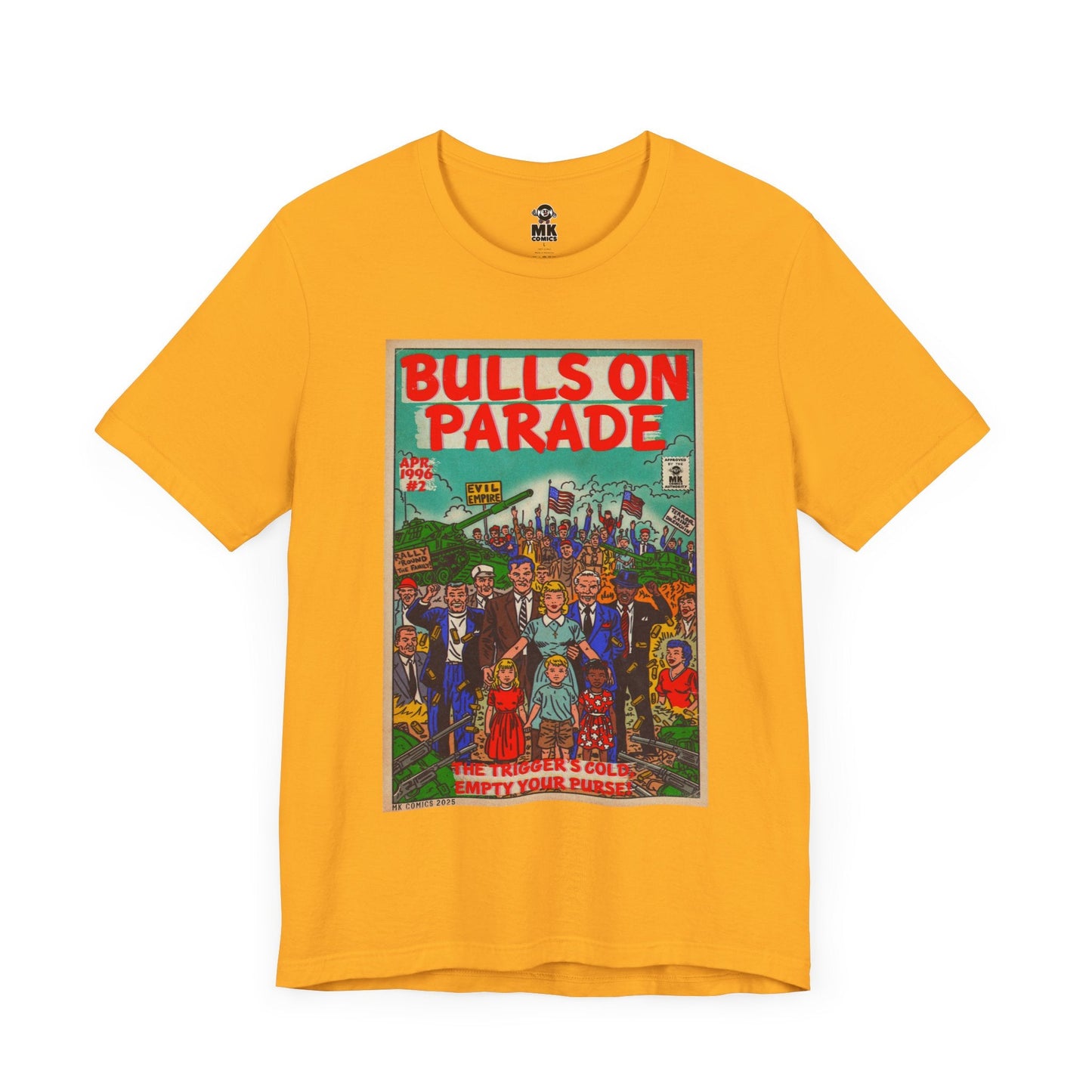 Jersey Short Sleeve Tee Lightweight Airlume Cotton Bulls Parade Bella+Canvas