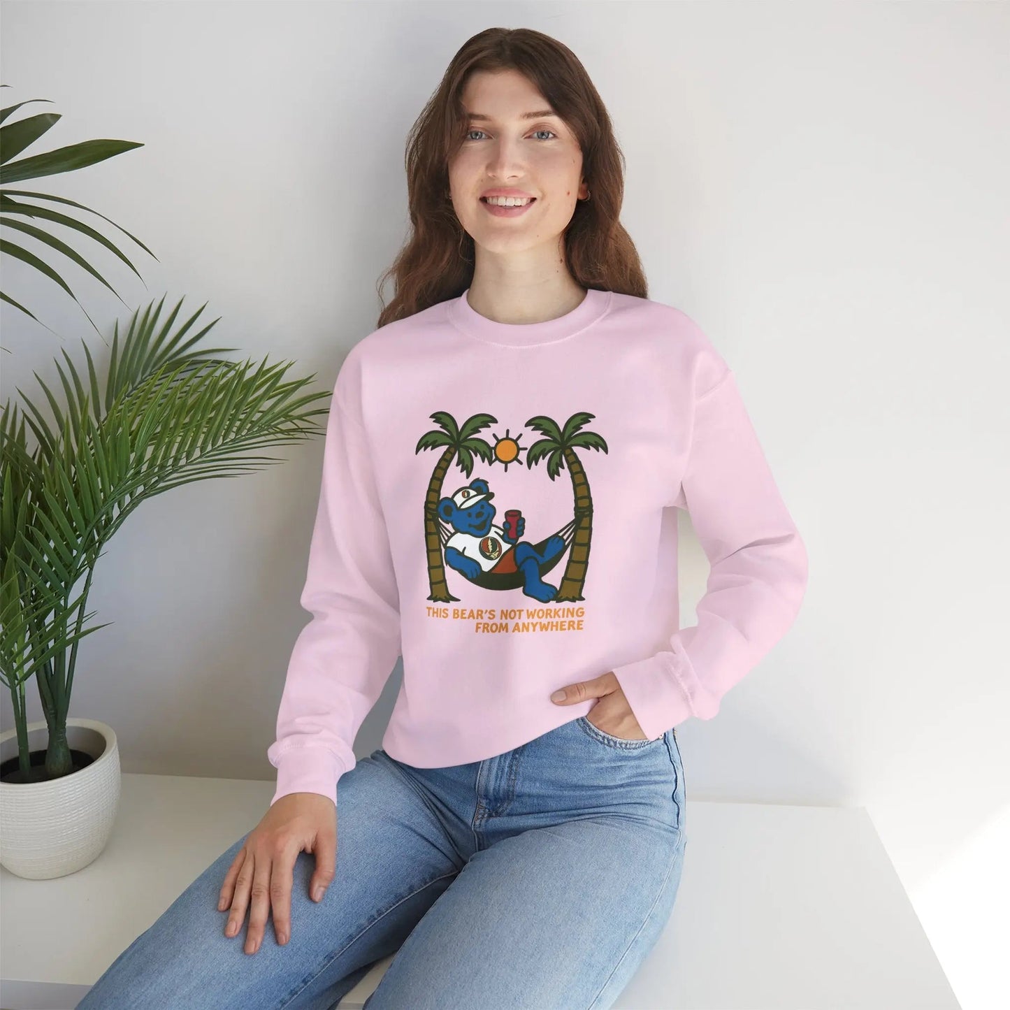 Crewneck Sweatshirt Heavy Blend Unisex Life is dead