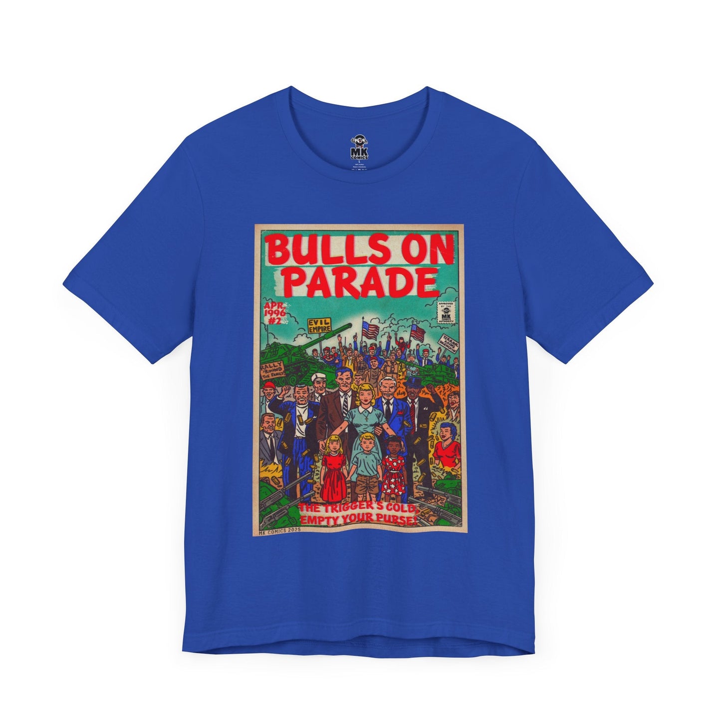 Jersey Short Sleeve Tee Lightweight Airlume Cotton Bulls Parade Bella+Canvas