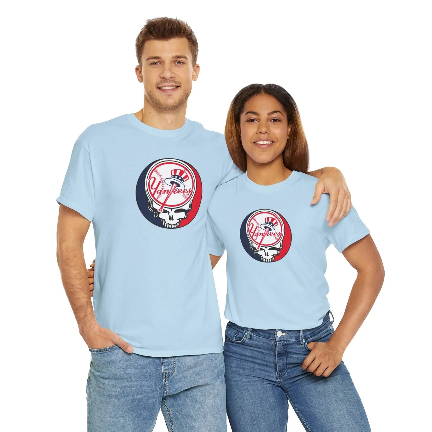 New York Yankees Grateful Dead Stealie Baseball Tee The Ballpark Collection