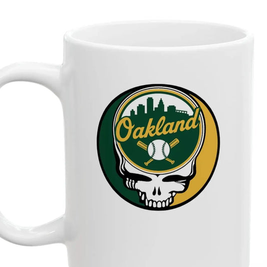 Stealie Ceramic Mug Large 15 Ounce Oakland Baseball Edition The Ballpark Collection
