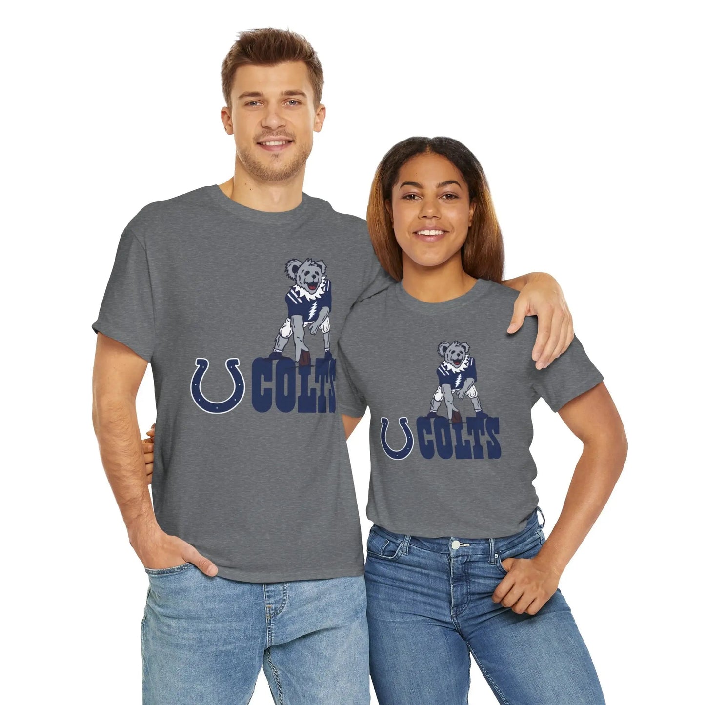 Indianapolis Colts Dancing Bear Grateful Dead T-Shirt The Gridiron Collection