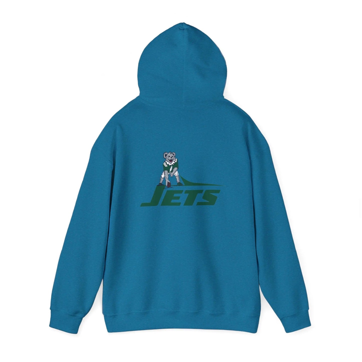 New York Jets Dancing Bear Unisex Hoodie Two-Sided The Gridiron Collection