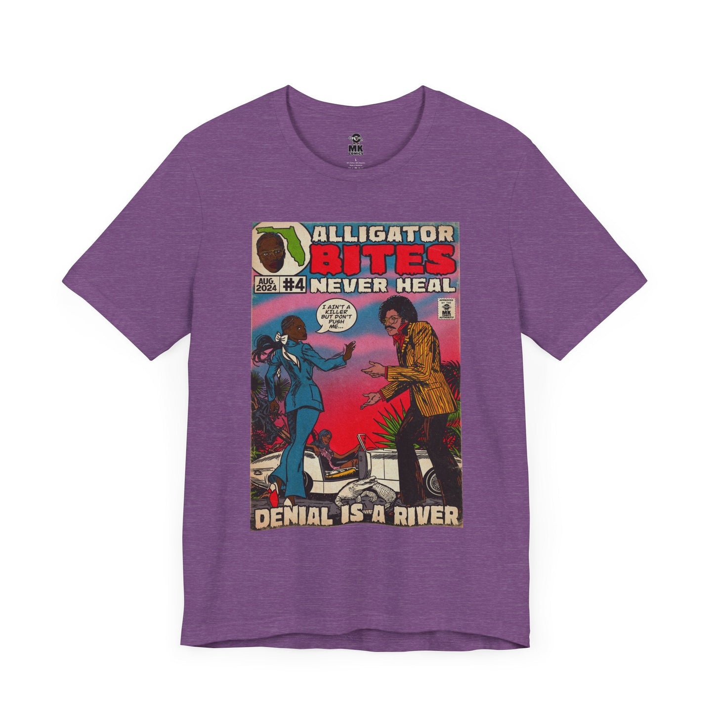 Denial is a River - Alligator Bites Unisex Jersey Short Sleeve Tee