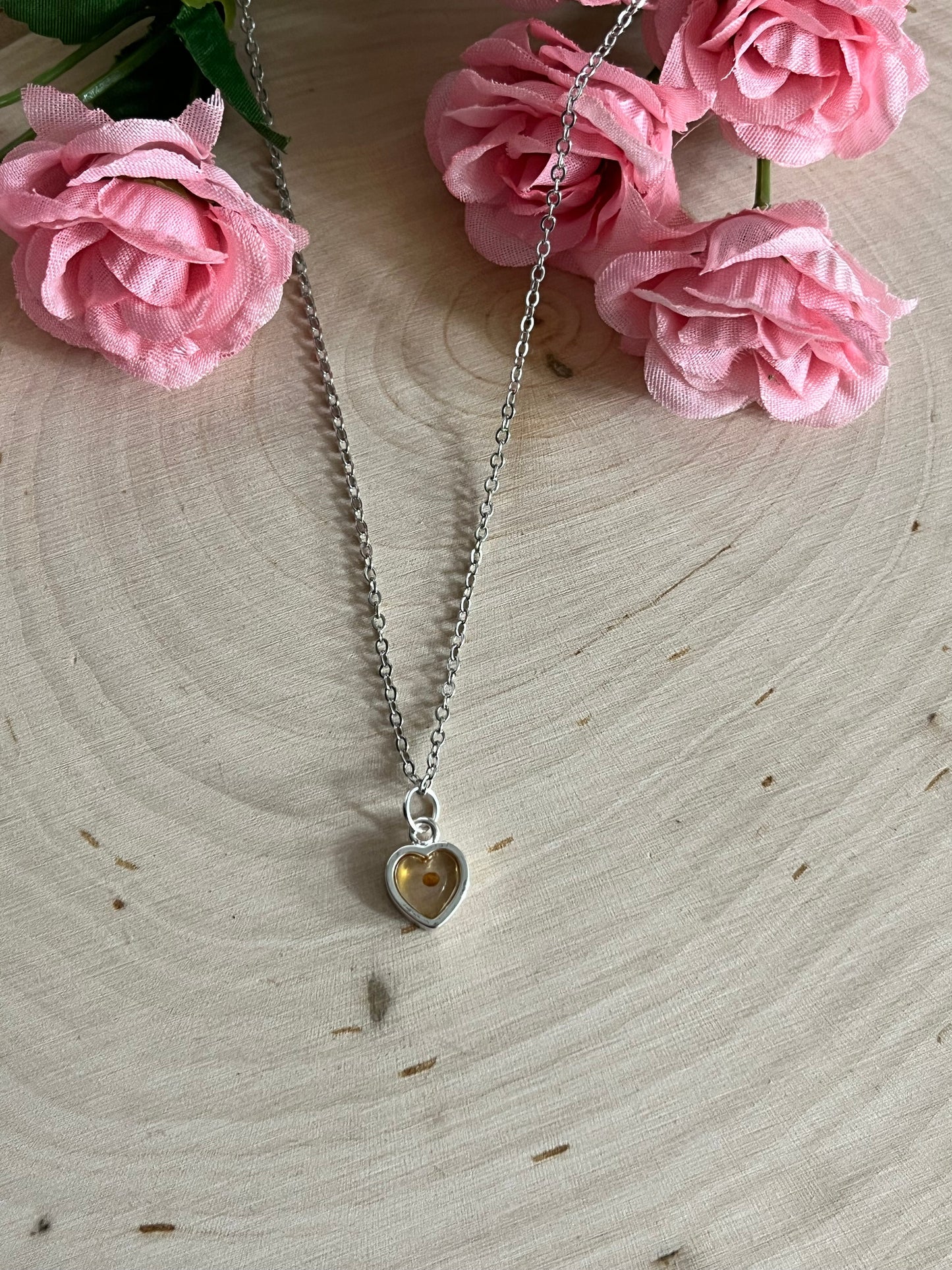 Mustard Seed Heart Necklace in Gold and Silver – Christian Faith Jewelry for Women