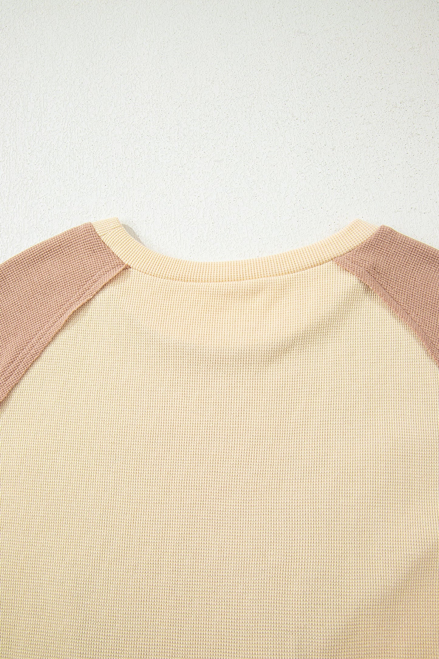 Light French Beige Leopard Star Color Block Patchwork Baggy Sweatshirt