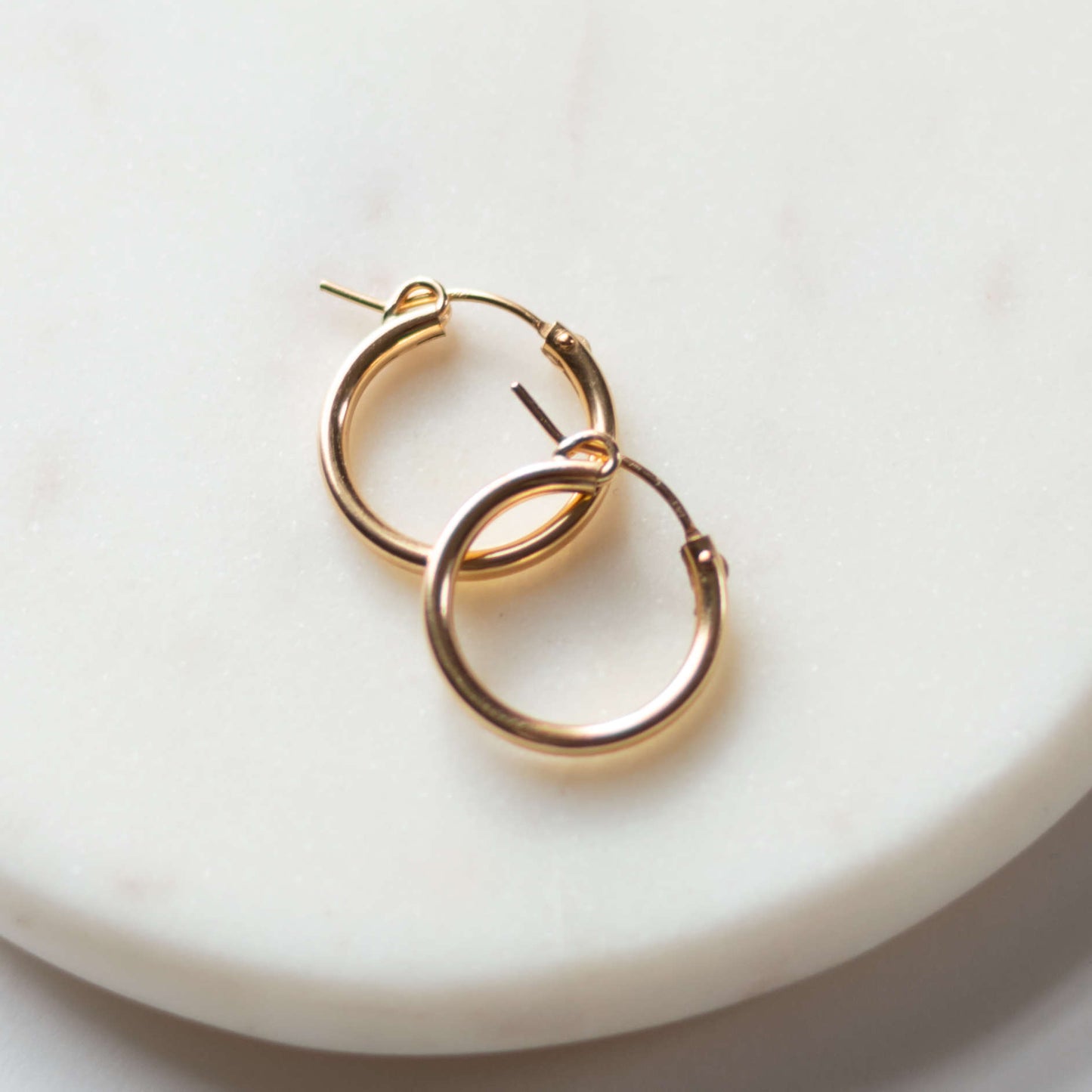 Bold 14k Gold Filled Hoop Earrings Sela Designs