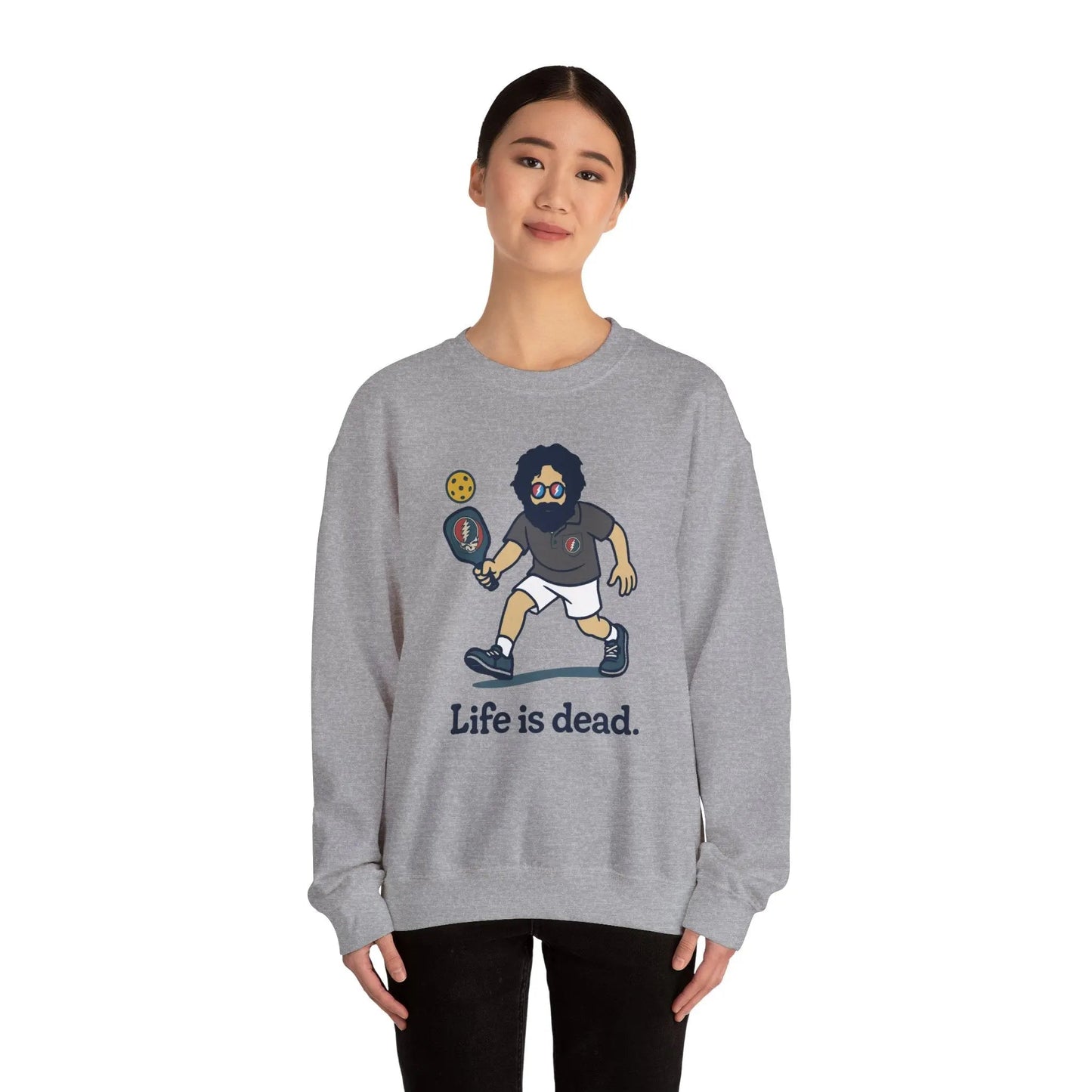 Jerry's in A Pickle | Life is dead. Crewneck Sweatshirt
