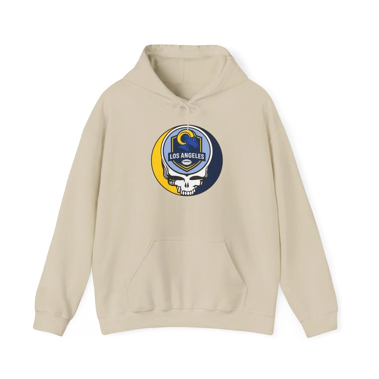 Los Angeles Rams Stealie Grateful Dead Hooded Sweatshirt NFL The Gridiron Collection