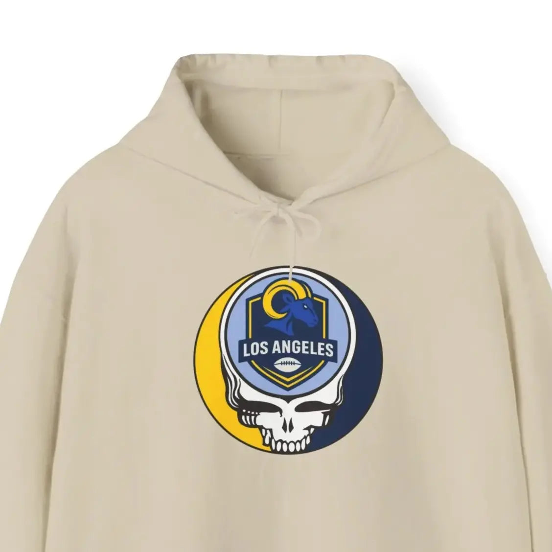 Los Angeles Rams Stealie Grateful Dead Hooded Sweatshirt NFL The Gridiron Collection