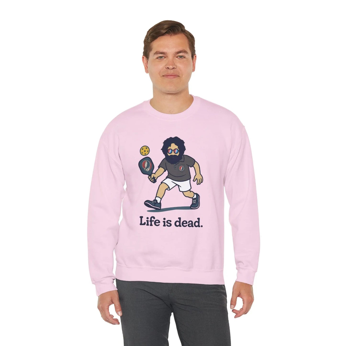 Jerry's in A Pickle | Life is dead. Crewneck Sweatshirt