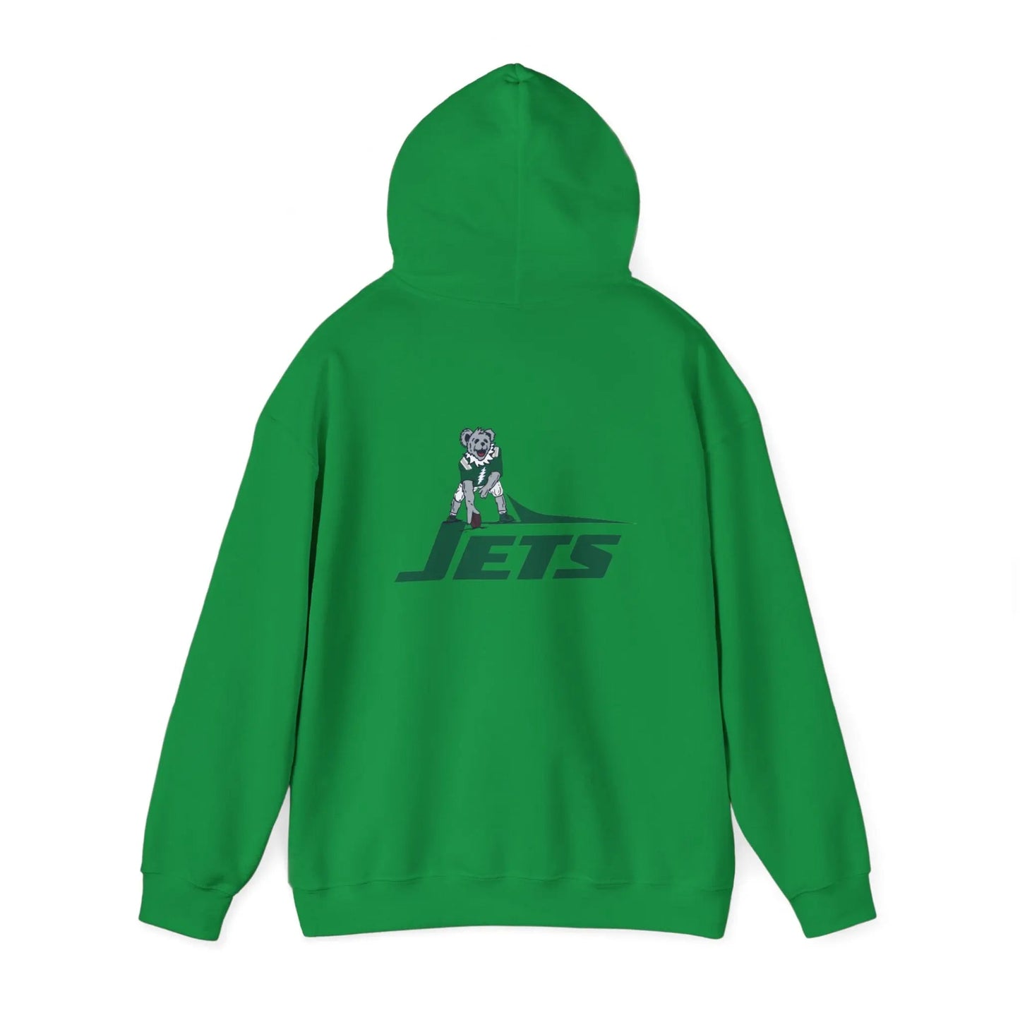 New York Jets Dancing Bear Unisex Hoodie Two-Sided The Gridiron Collection