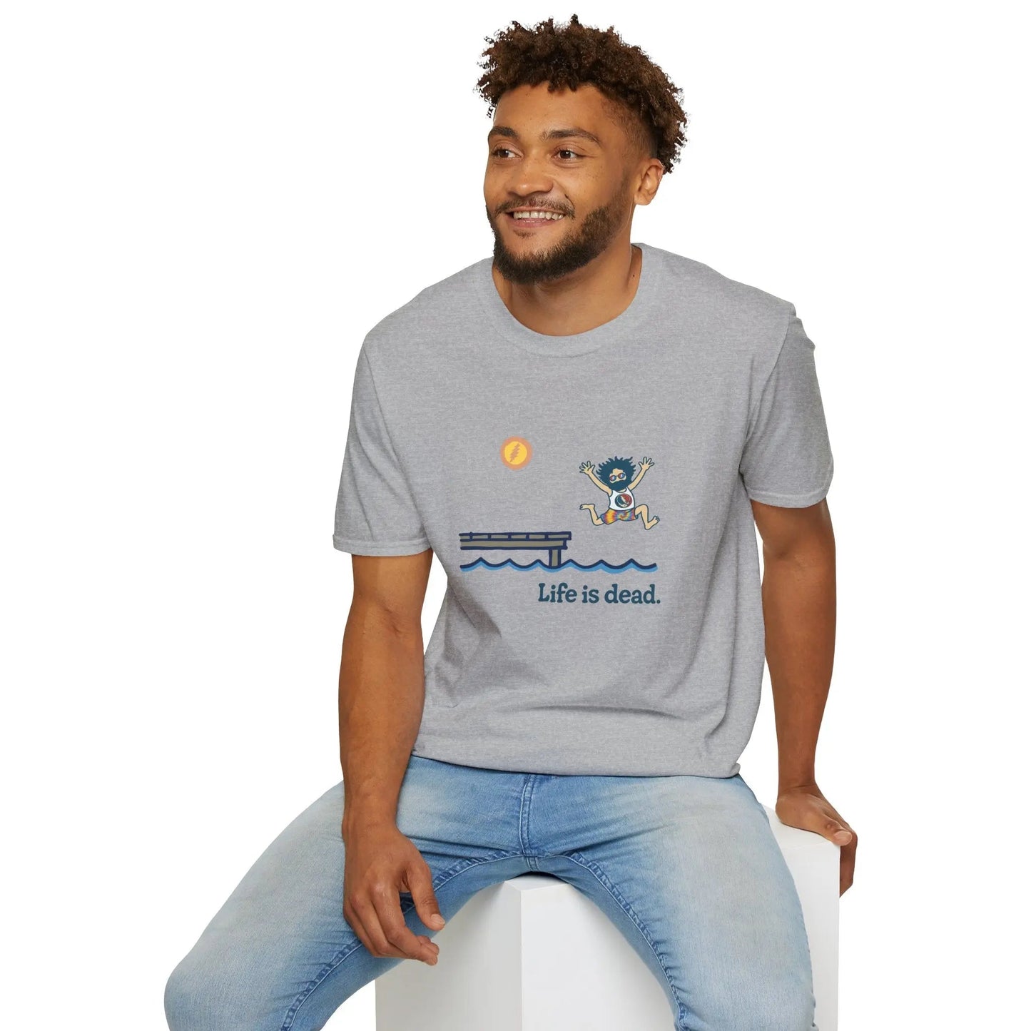 Life is Dead Jerry's Playin' At the Lake Unisex T-Shirt Grateful Dead