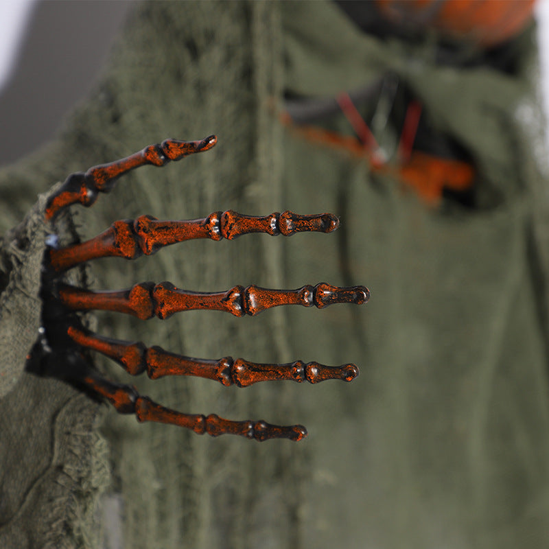 Pumpkin Hanging Ghost Voice Control Halloween Decoration Horror Props