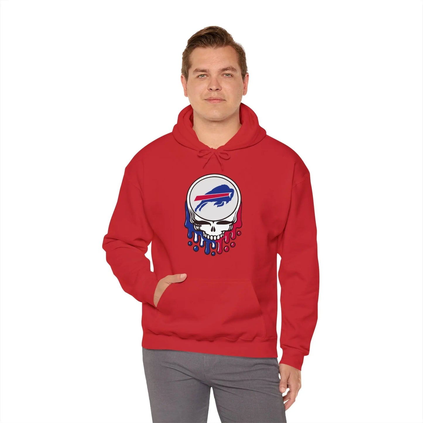 Buffalo Bills Dripping Stealie Unisex Hoodie NFL The Gridiron Collection