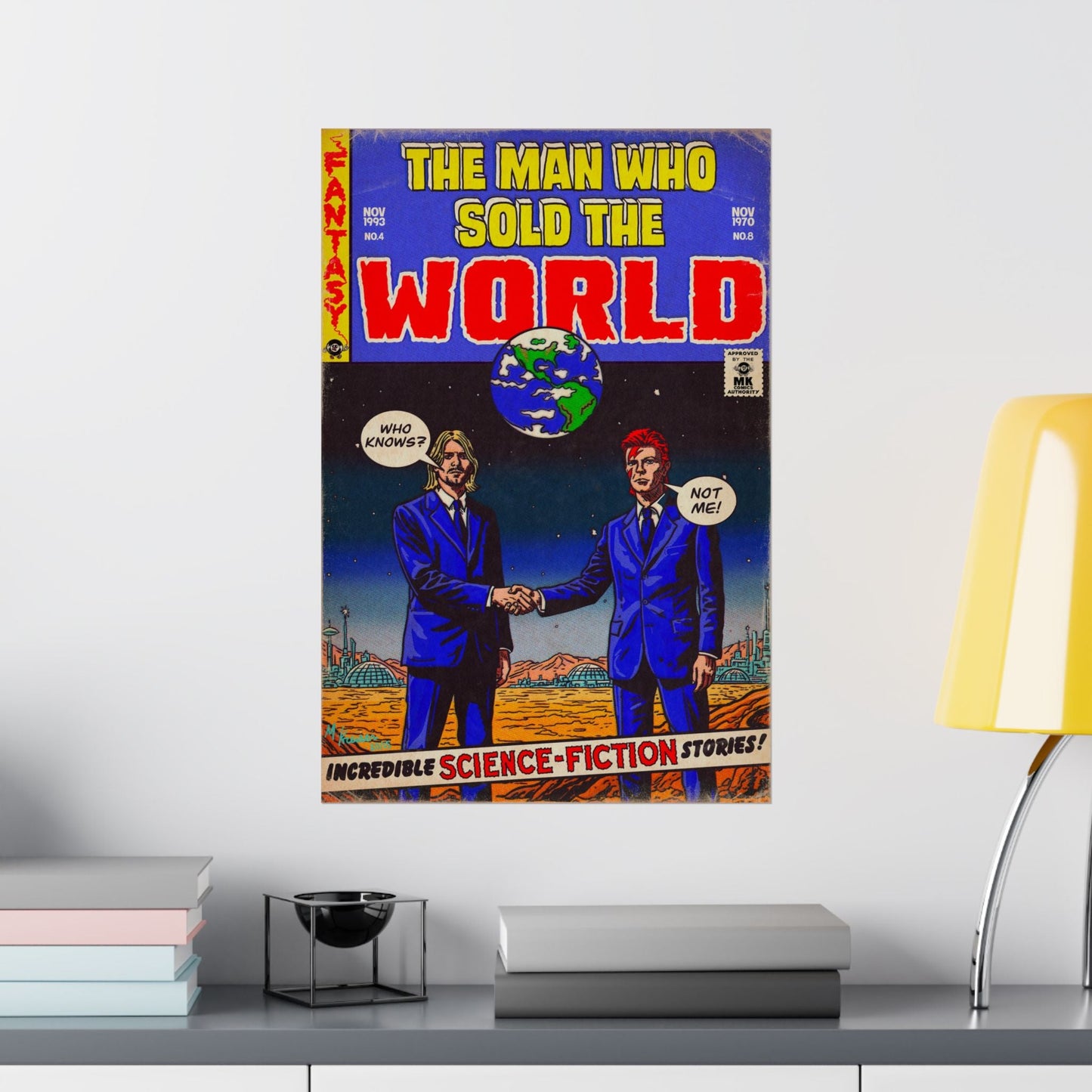 The Man Who Sold The World - Bowie & Cobain - Vertical Matte Posters