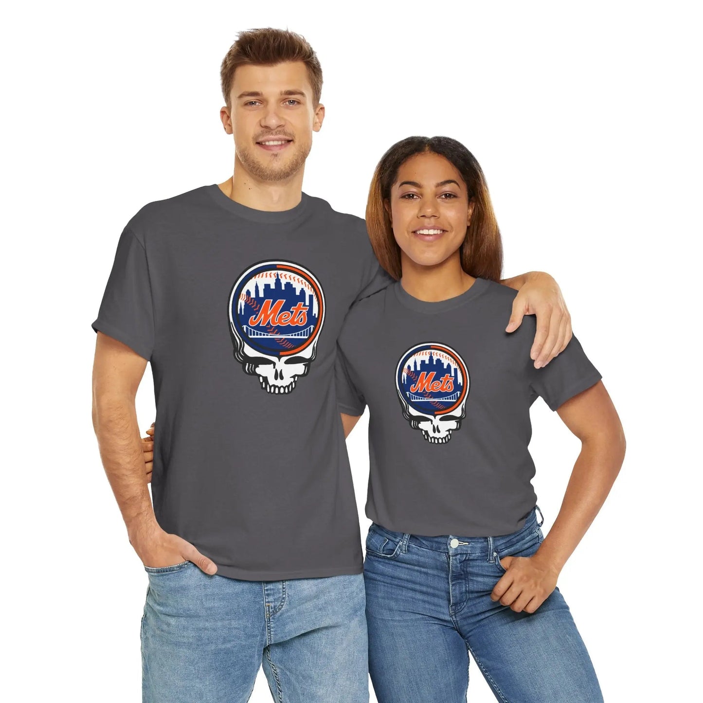 New York Baseball Edition Skull T-Shirt Ballpark Collection MLB