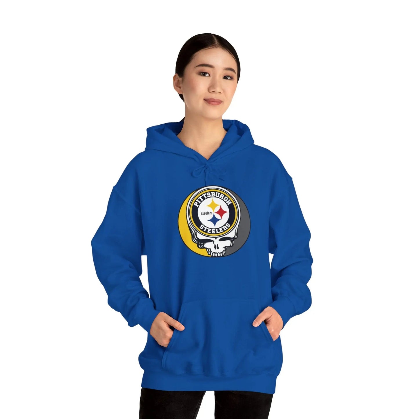 Pittsburgh Steelers Grateful Dead Hoodie Medium-Heavy Fabric Sweatshirt